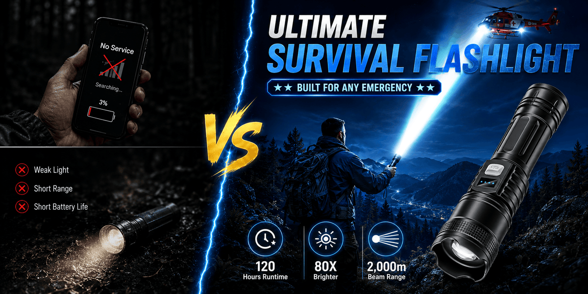Hot Sale！brenura™ Super Bright Ultimate Survival Flashlight