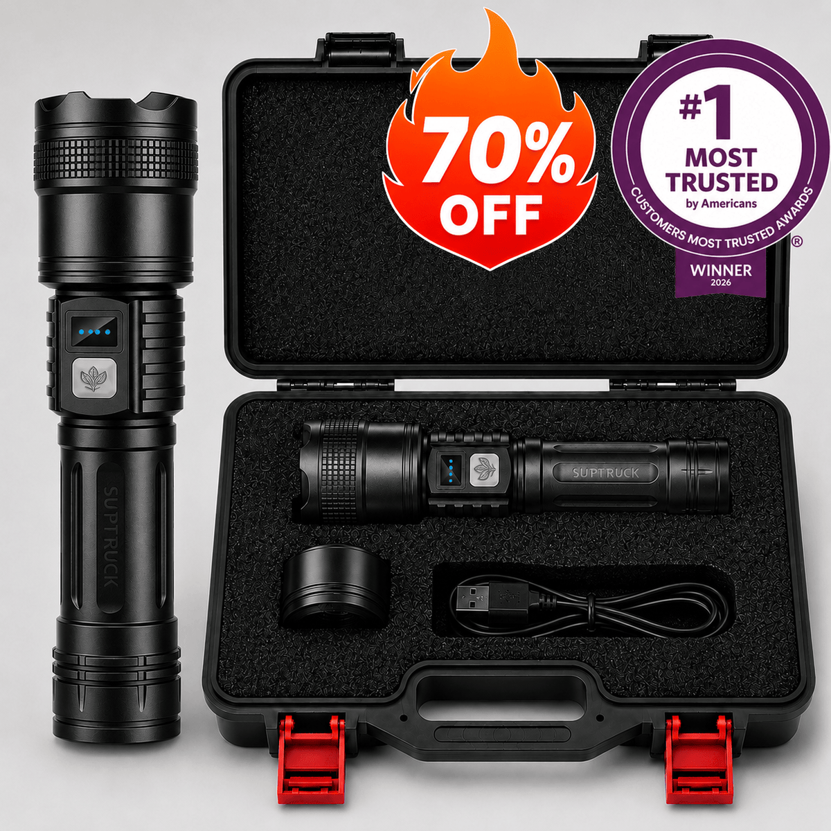 Hot Sale！brenura™ Super Bright Ultimate Survival Flashlight