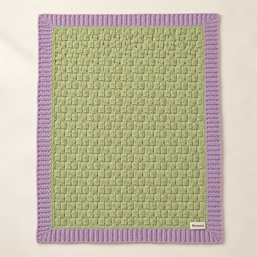Brenura Meadow Basket Throw folded product view