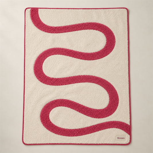 Brenura Ribbon Path Throw folded product view