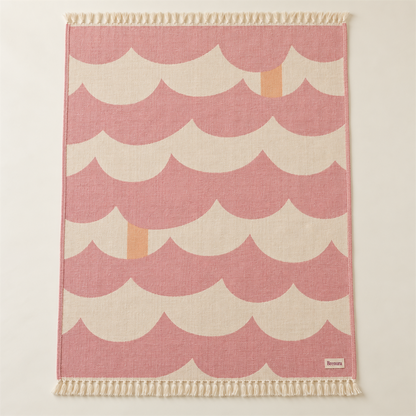 Brenura Scallop Day Throw folded product view